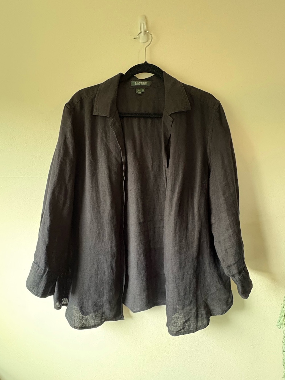 Lauren Ralph Lauren 100% Linen Button Down Shirt XL